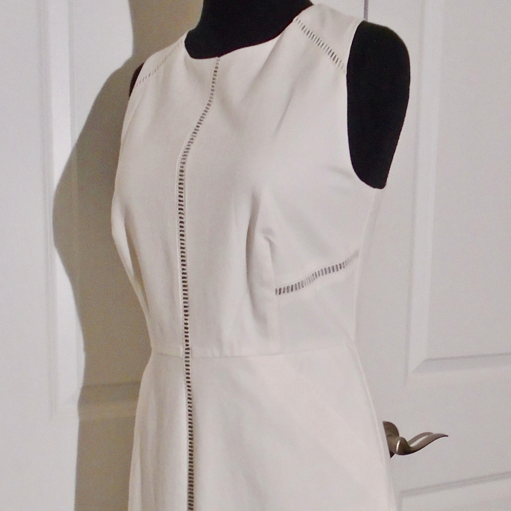 J CREW NEW Ladder Stitch Dress*Bi-Stretch Cotton *FIRM PRICE* - Picture 8 of 9